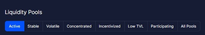 LIQUIDITY POOLS Options