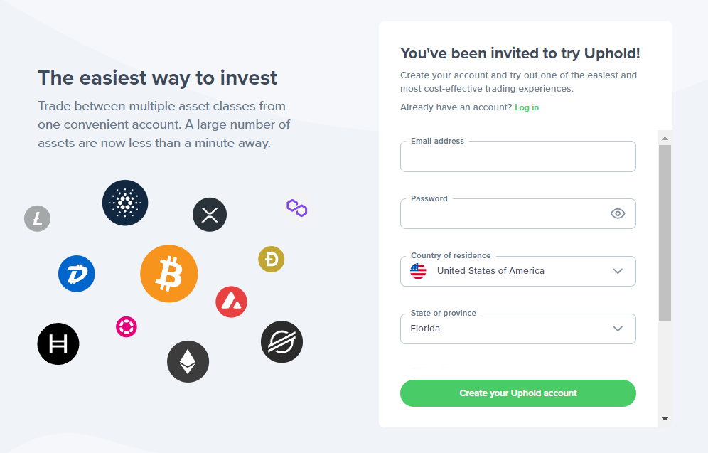 Uphold Crypto Exchange Referral