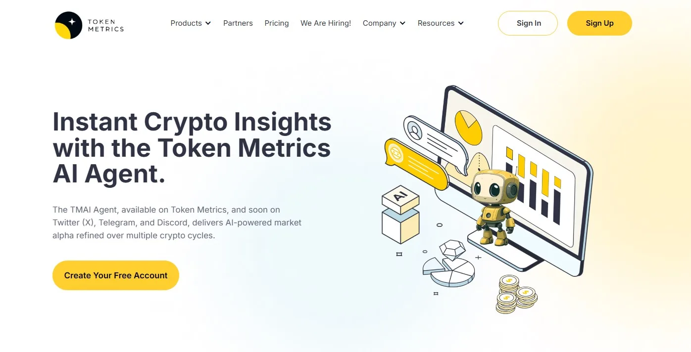 TOKENMETRICS AI AGENTS Tokenmetrics.com