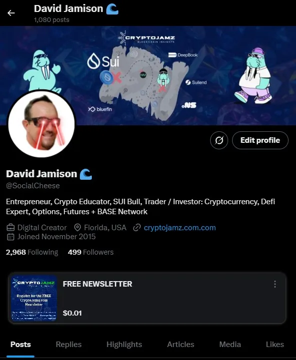 David Jamison on Twitter - SocialCheese + CryptoJamzUSA v2 David Jamison on Twitter - SocialCheese + CryptoJamzUSA v2