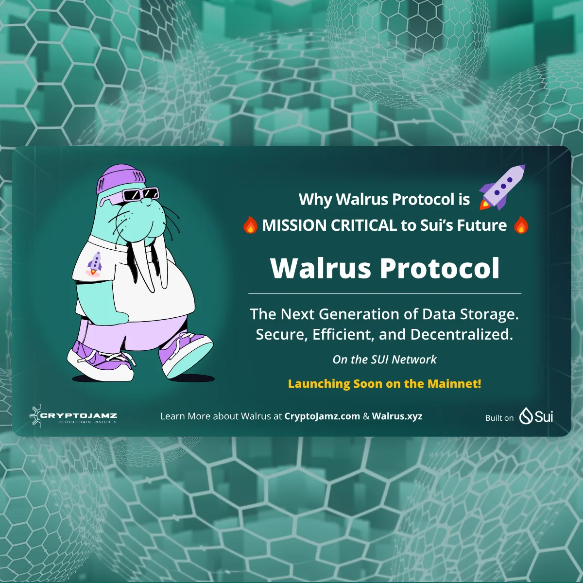 Walrus Protocol 1-5 X Post 2-27-25 Walrus Protocol - X.com Post @SocialCheese 1 of 5
