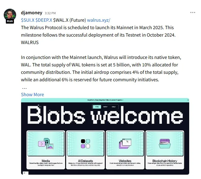 Walrus Protocol - Learn More on StockTwits - By DJamoney Walrus Protocol - Learn More on StockTwits - By DJamoney