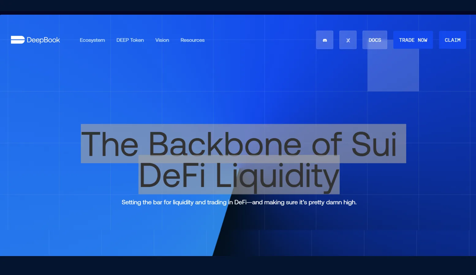DeepBook - $DEEP - Click to Open DeepBook Sui Network Sui Ecosystem Defi