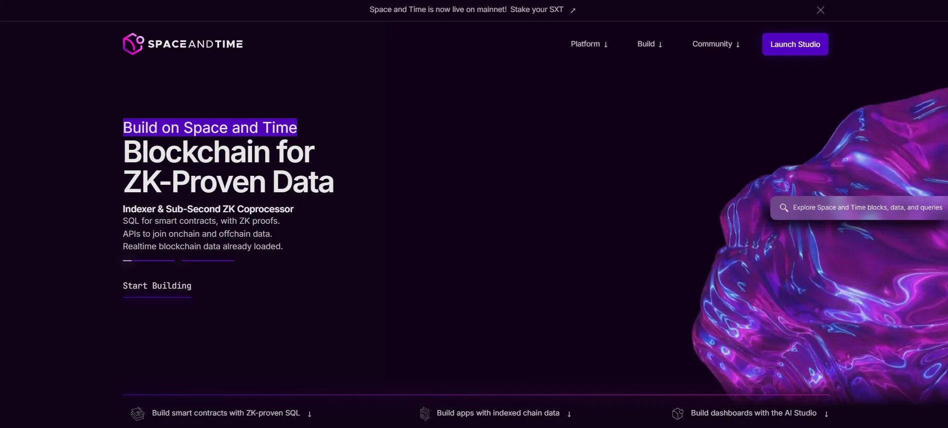 SXT - Overview of Space and Time Crypto 5-9-2025