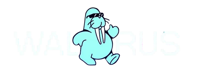WALRUS LOGO - TEXT w WALLY Walrus Protocol