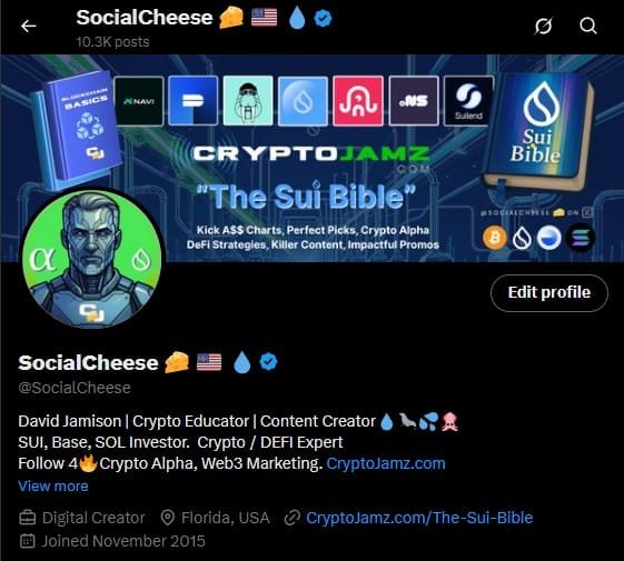 SocialCheese Profile Page on X SocialCheese Profile Page on X